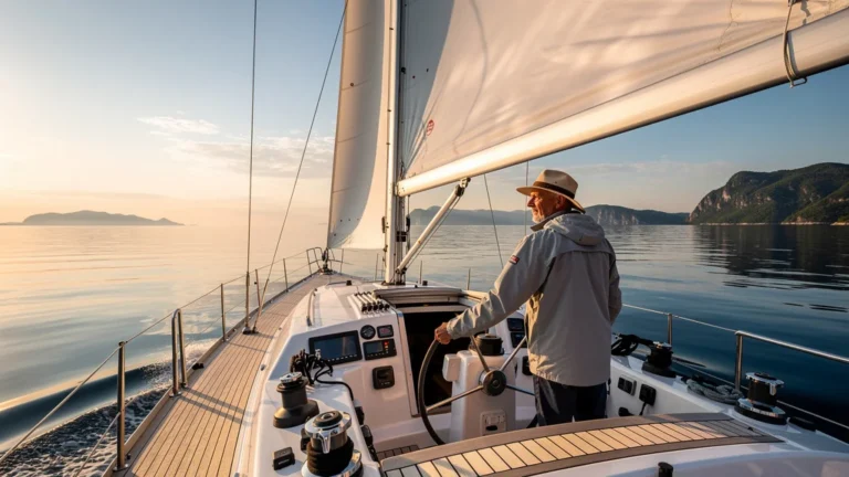 Naviguer en avril-mai sur une mer plate, bien plus calme qu’en décembre, pour une voile paisible
