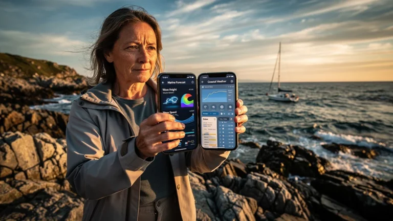 Deux applis météo marine testées en une semaine par une rédactrice indépendante en excursion maritime