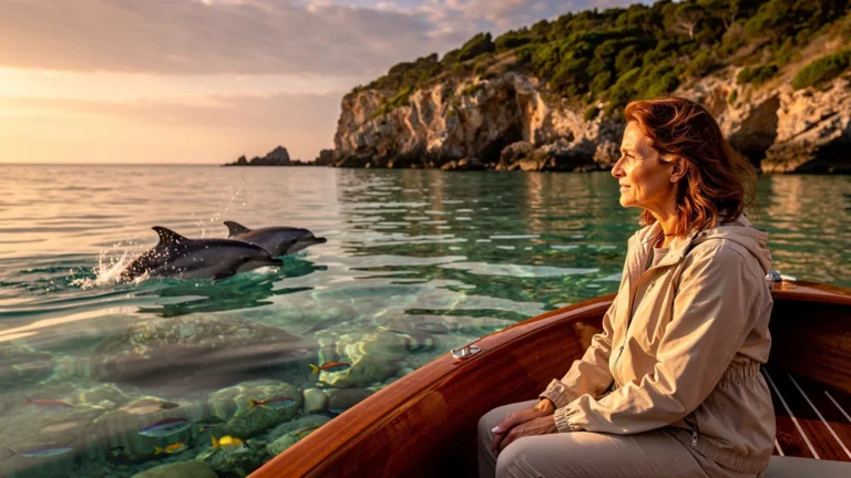 Sortie en petit comité en bateau pour observer la faune marine, ambiance intime et nature préservée
